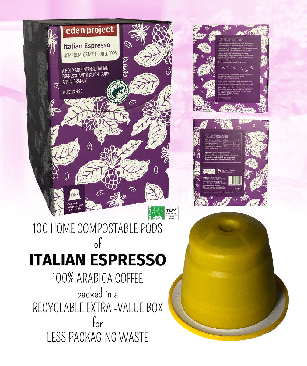 THE EDEN PROJECT - Italian Espresso RFA - EXTRA VALUE 100 POD PACK - P ...
